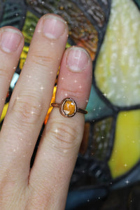 Hessonite Garnet Ring