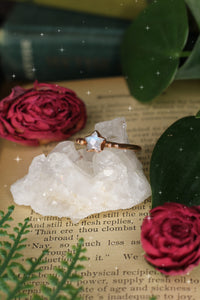 Moonstone Star Ring