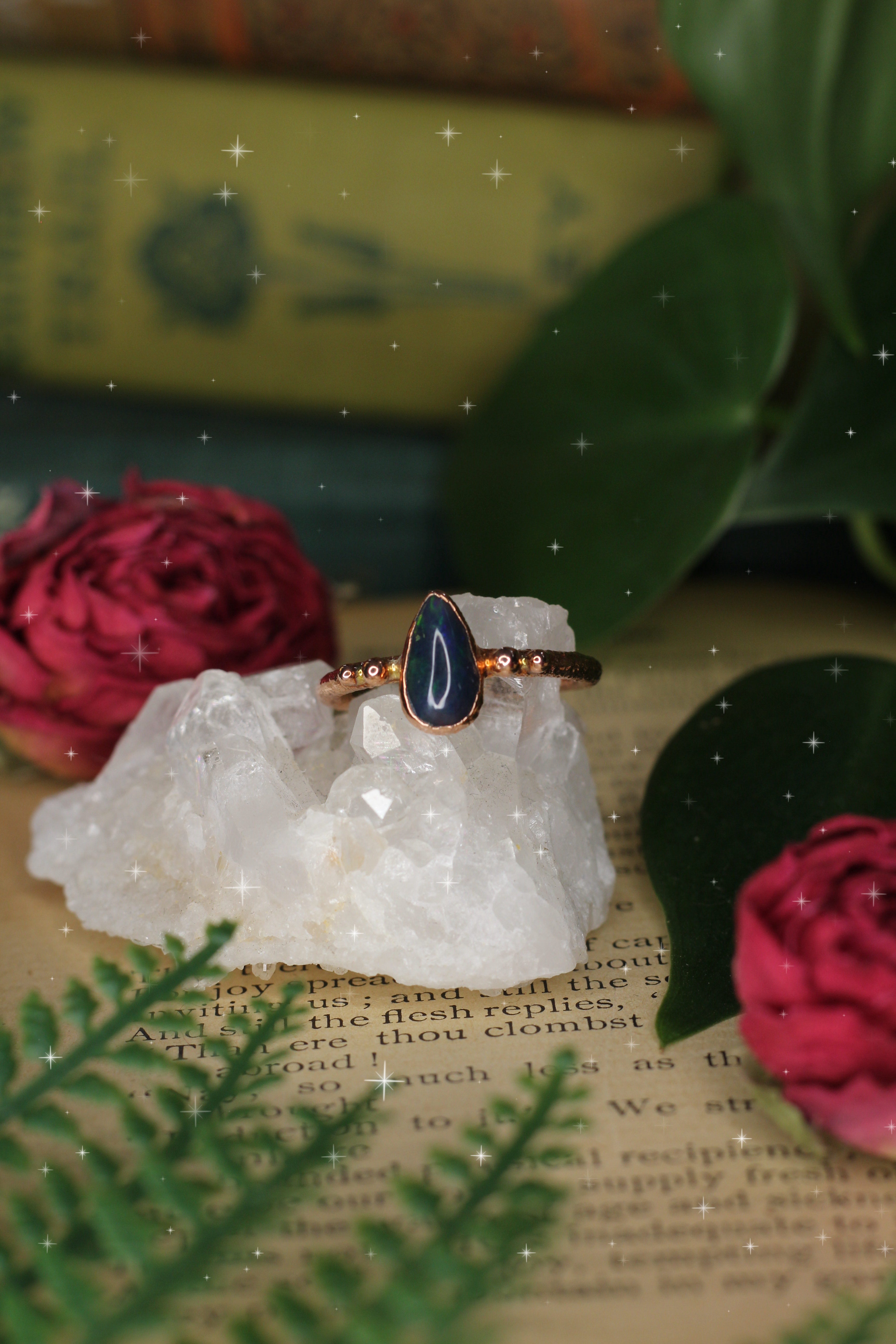 Black Opal Ring