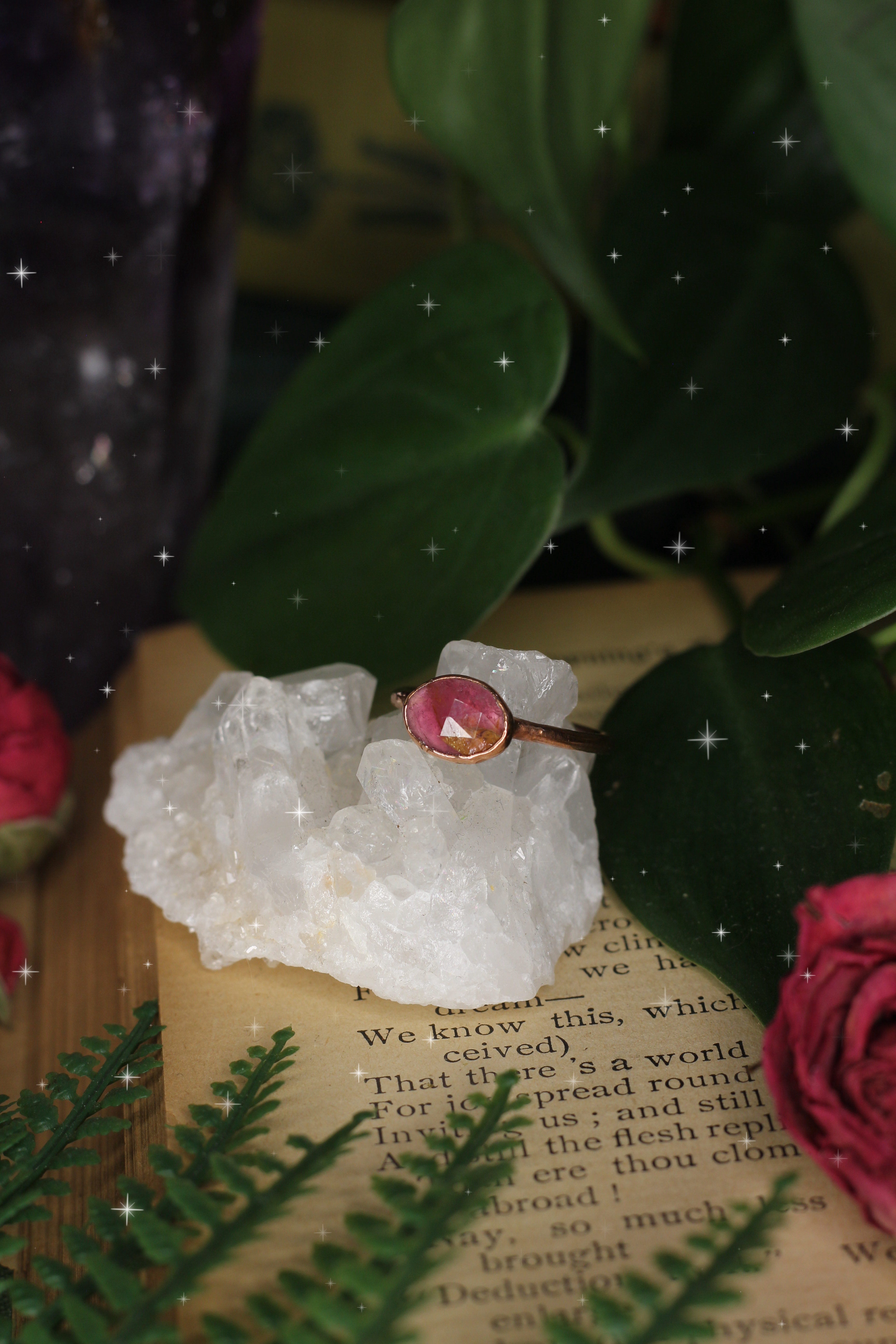 Pink Tourmaline Ring