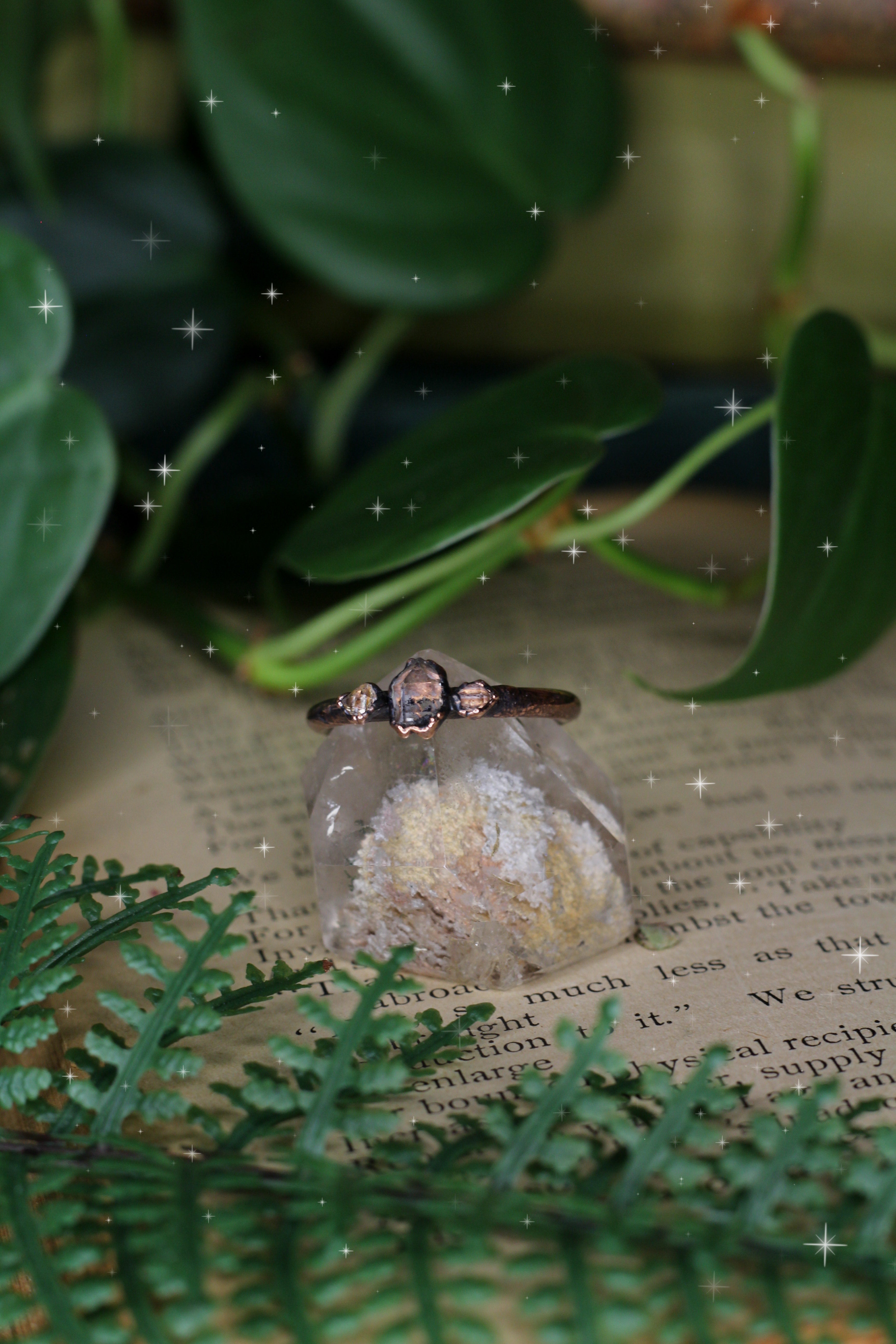 Herkimer Diamond Ring VII