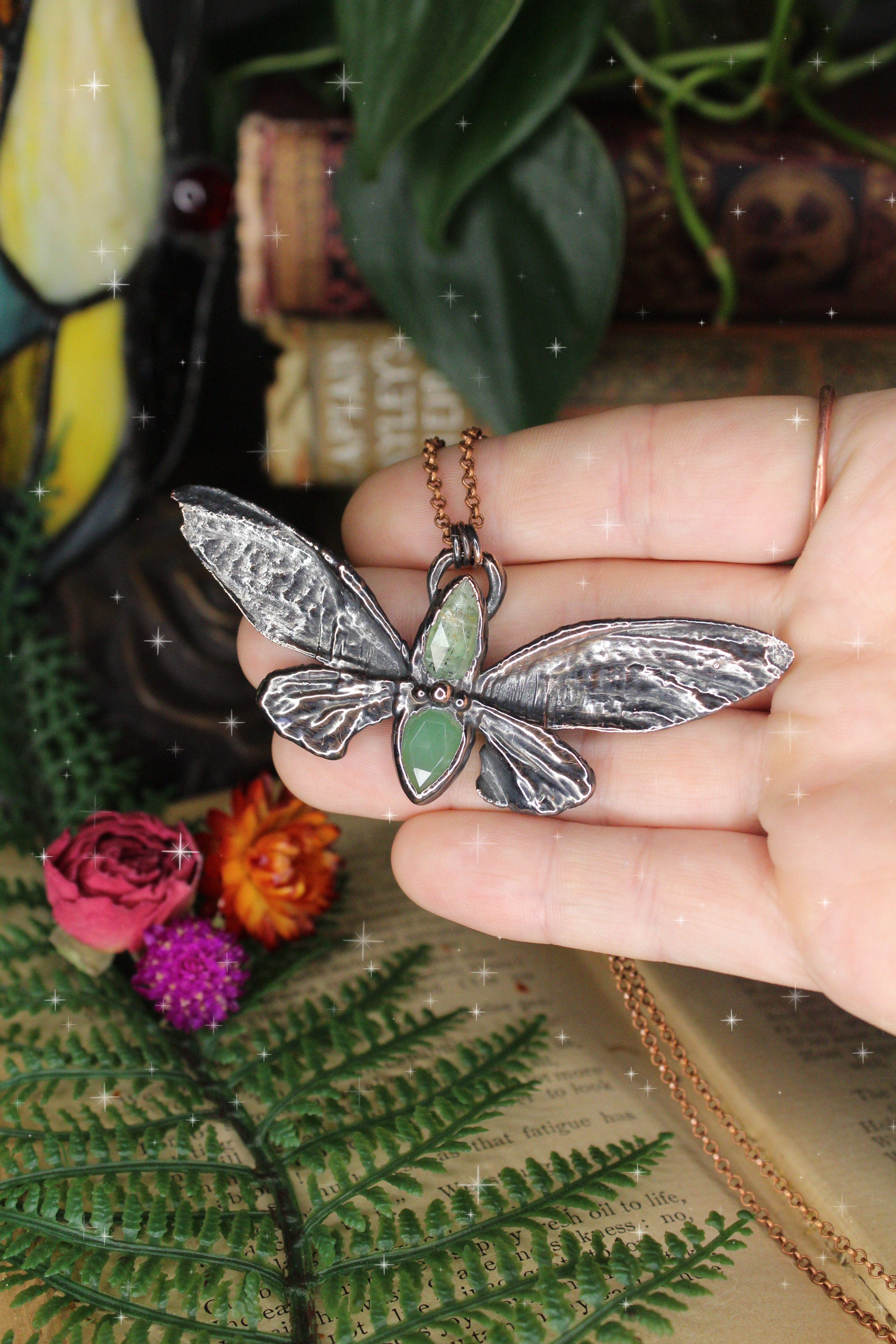 Cicada Faerie Necklace 🧚🌿