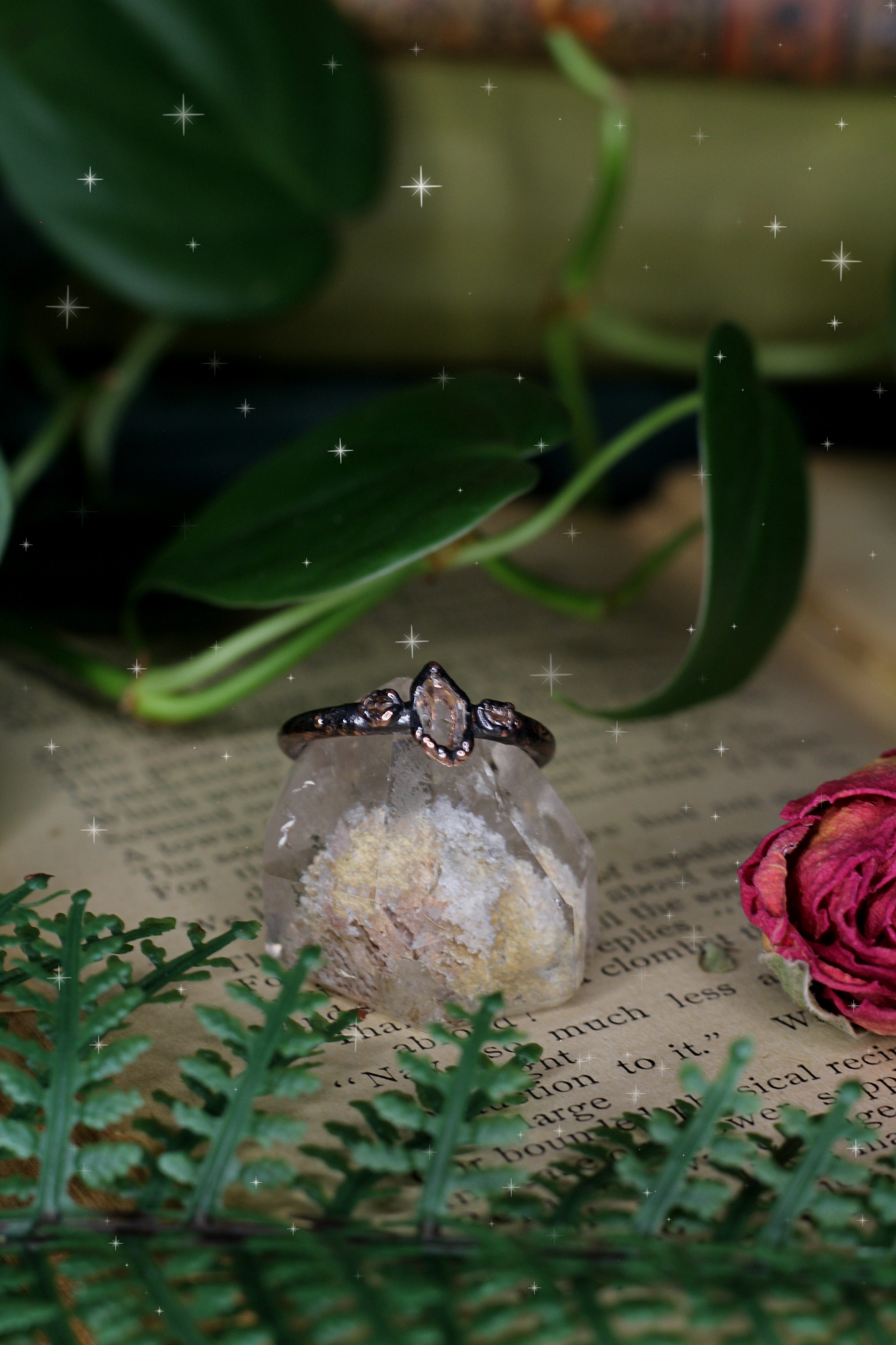 Herkimer Diamond Ring V