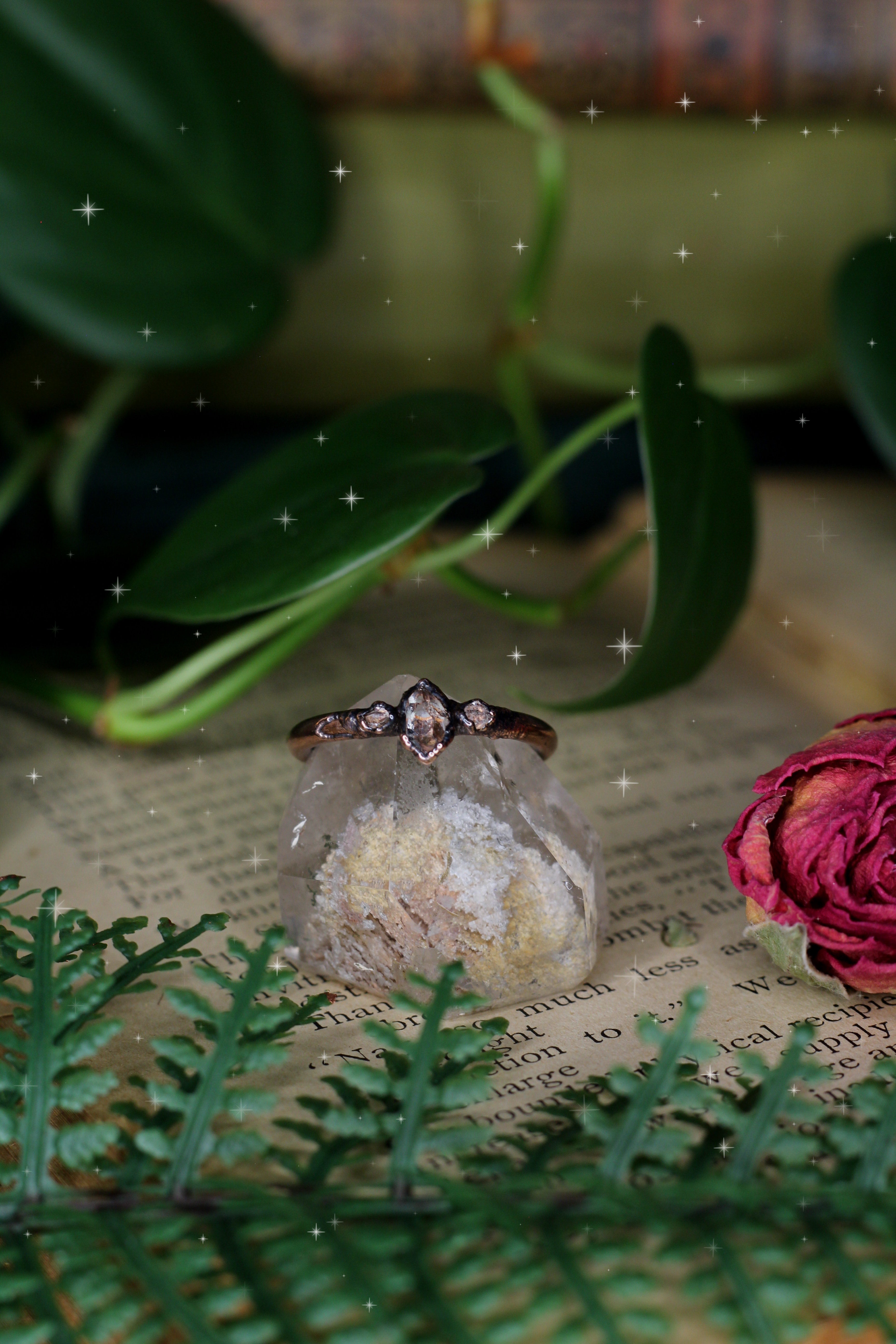 Herkimer Diamond Ring VIII