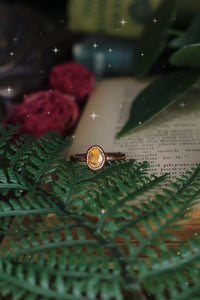 Hessonite Garnet Ring