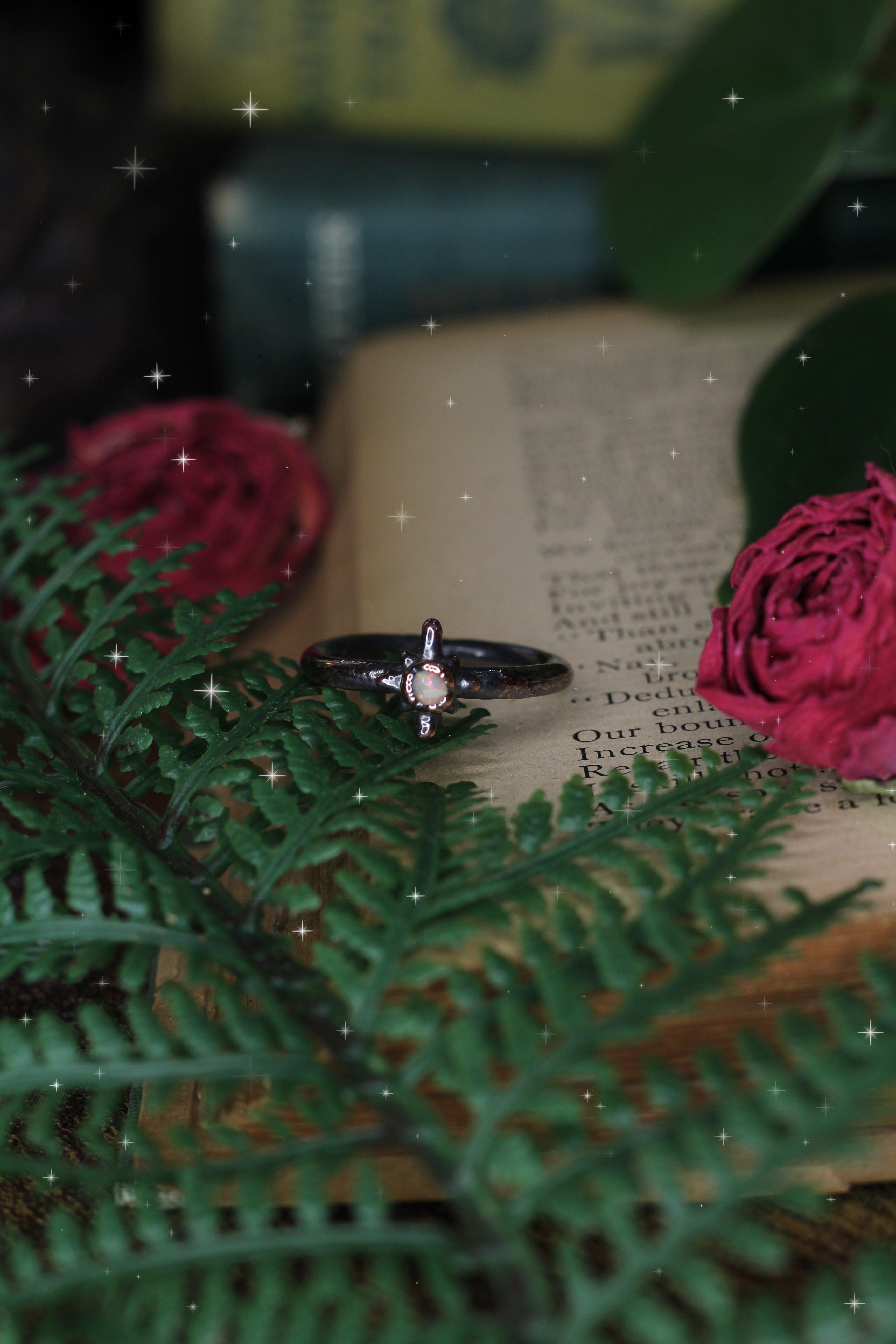 Stardust Opal Ring