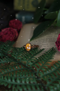 Hessonite Garnet Ring