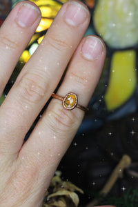 Hessonite Garnet Ring