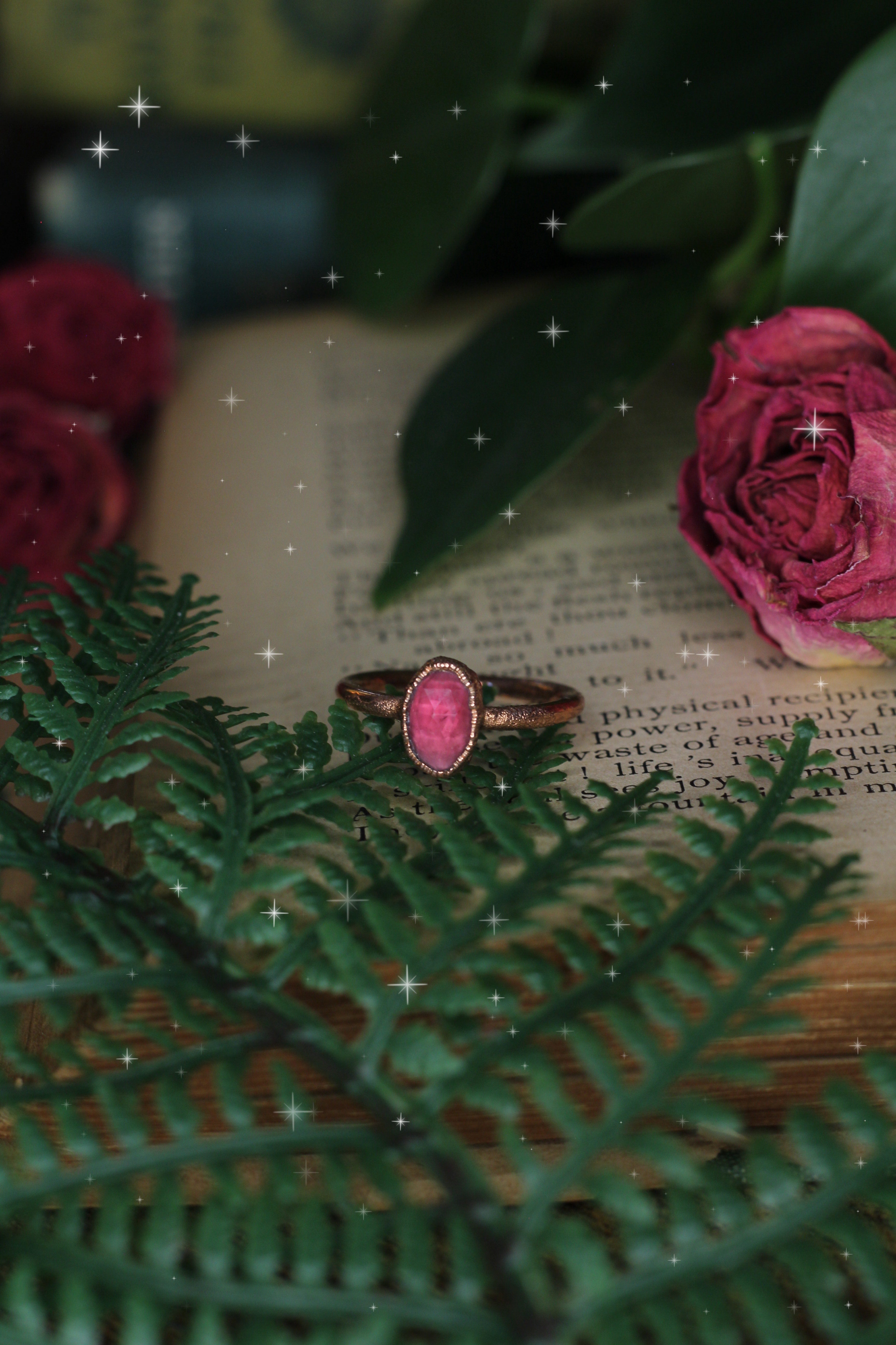 Rhodolite Garnet Ring