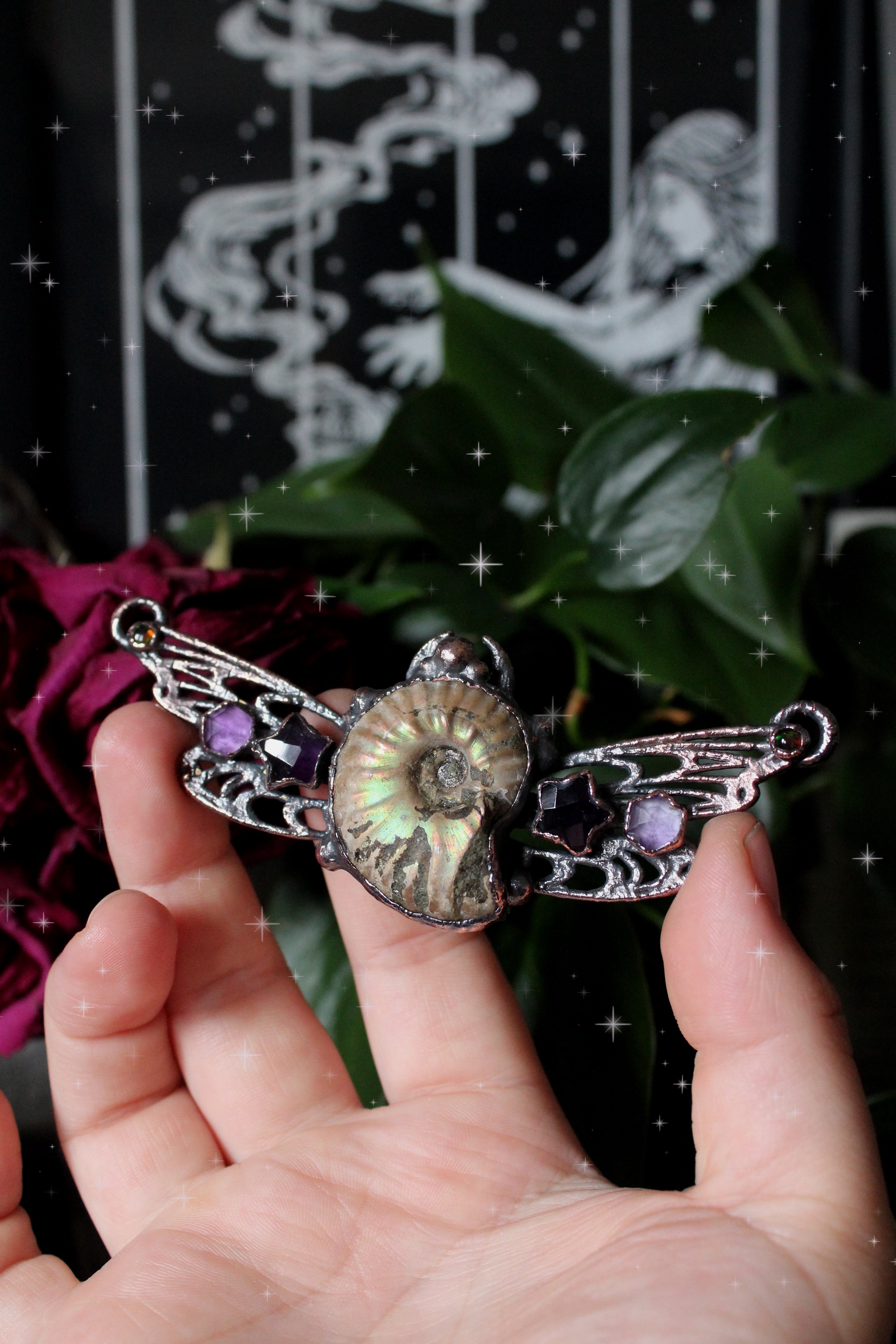 Ammonite Fairy Necklace